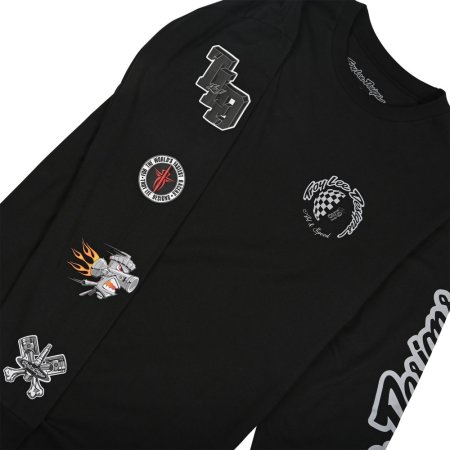 TLD TRIKO S DLOUHÝM RUKÁVEM WORLDWIDE BLACK (71088300) - Velikost: S