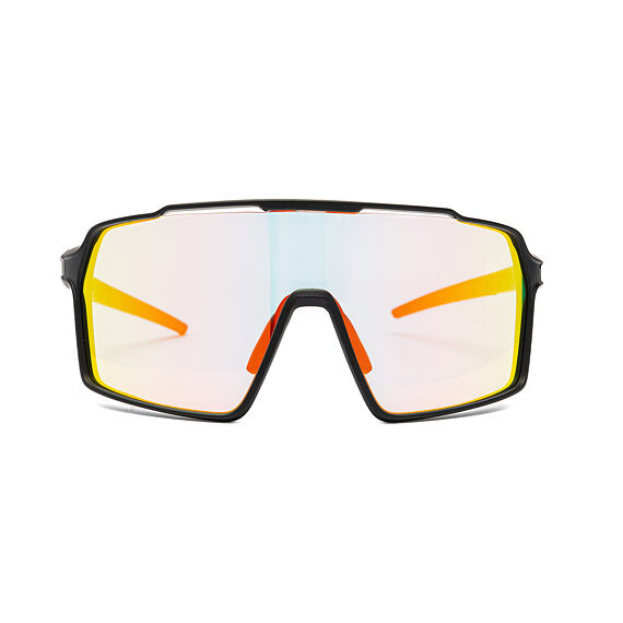 Fotochromatické MTB okuliare Horsefeathers Neutron - matt black/mirror red