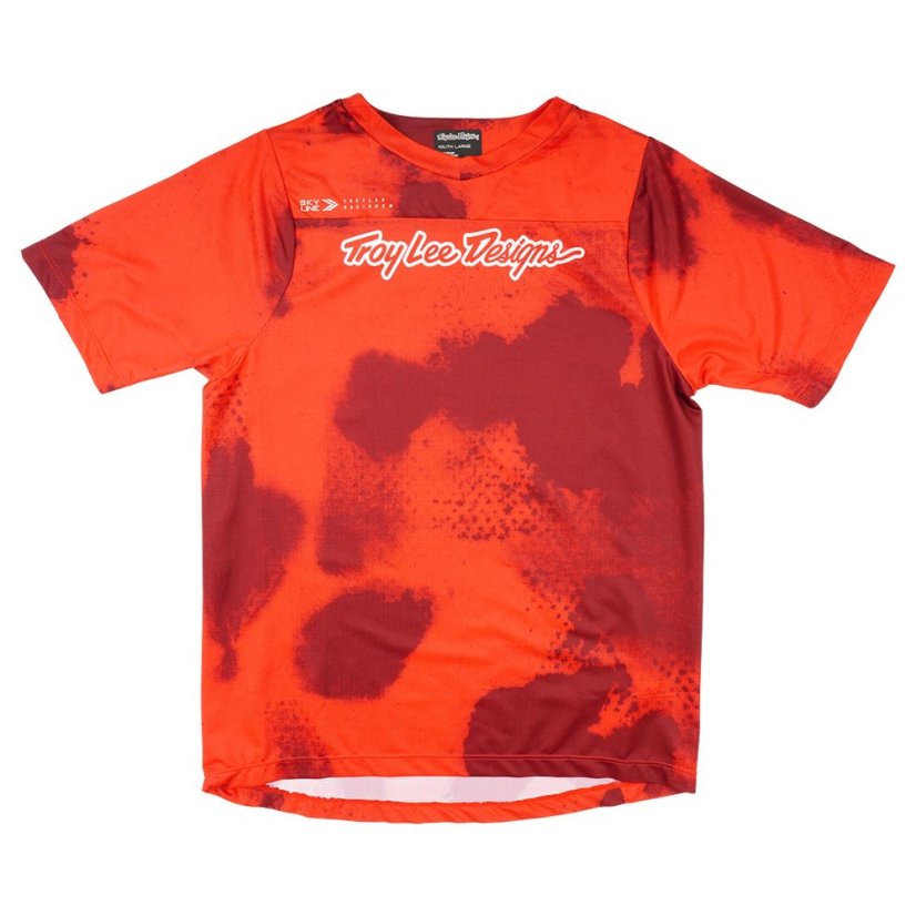 TLD DĚTSKÝ DRES S KRÁTKÝM RUKÁVEM SKYLINE FLARED FIERY RED (36403000) - Veľkosť: XS