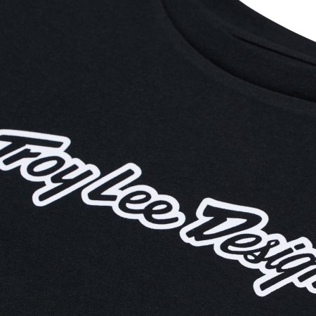 TLD DÁMSKÉ TRIKO S KRÁTKÝM RUKÁVEM SIGNATURE BLACK (75391702) - Velikost: S