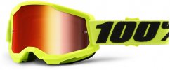 Sjezdové brýle 100% STRATA 2 Mirror Red - reflexní žluté