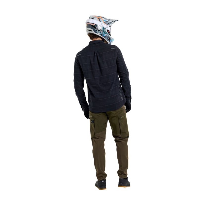 TLD KOŠILE GRIND FLANNEL PLAID CARBON (82765002) - Velikost: S