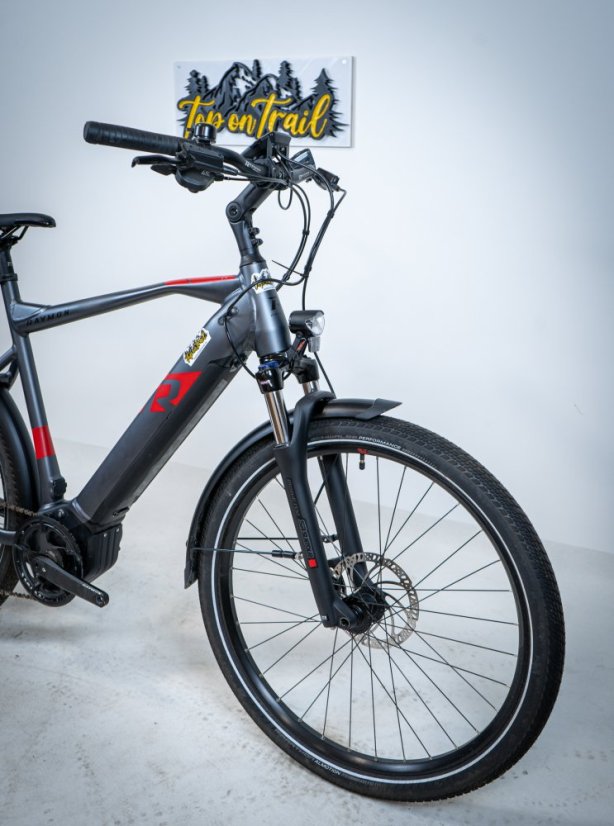 Trekingové elektrokolo Raymon TourRay 6.0 pánské Anthracit Red