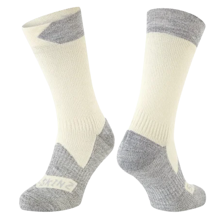 Voděodolné ponožky Sealskinz Raynham Cream Grey