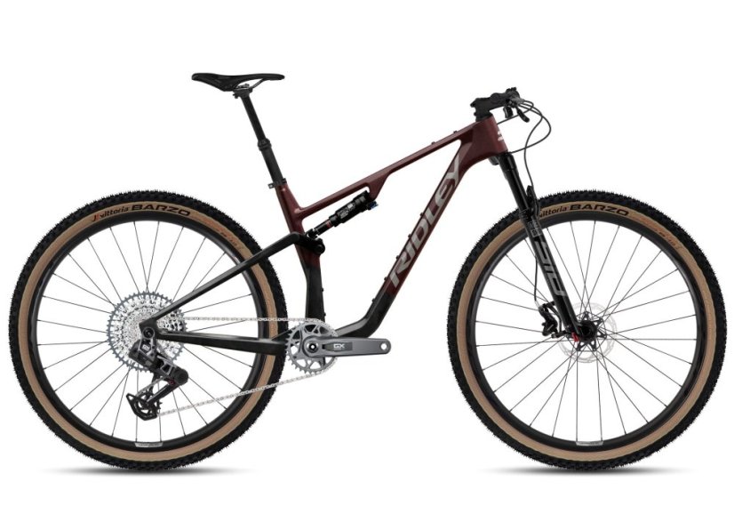 RIDLEY kolo RAFT XC 100 mm T-GX Bourgogne Red Metallic/Autumn Grey L - Velikost: L