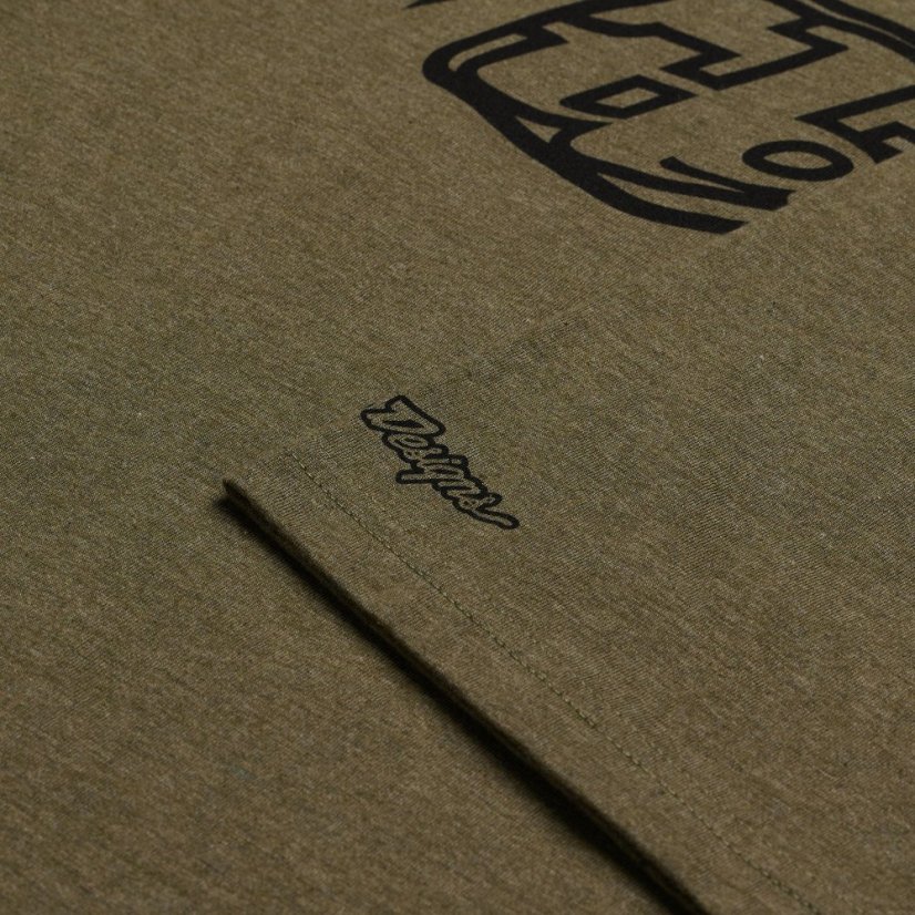 TLD TRIKO S KRÁTKÝM RUKÁVEM BADGE OLIVE HEATHER (70156810) - Veľkosť: S