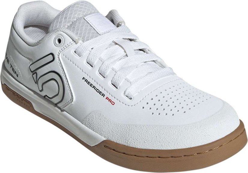 Cyklistická obuv Five Ten Freerider Pro Cloud White / Core Black / Red