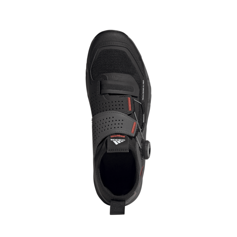 Cyklistické topánky Five Ten Trailcross Pro Clip-In SPD dámske Grey Five / Core Black / Red