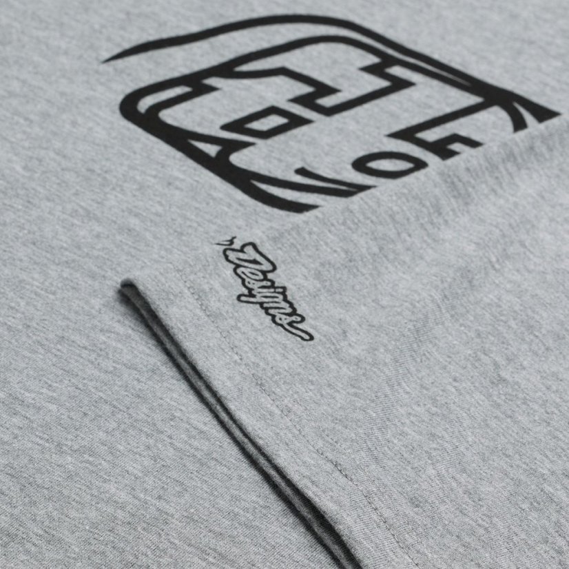 TLD TRIKO S KRÁTKÝM RUKÁVEM BADGE GRAY HEATHER (70156808) - Veľkosť: S