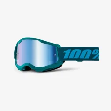 Sjezdové brýle 100% STRATA 2 Stone Mirror Blue Lens - tmavě zelené