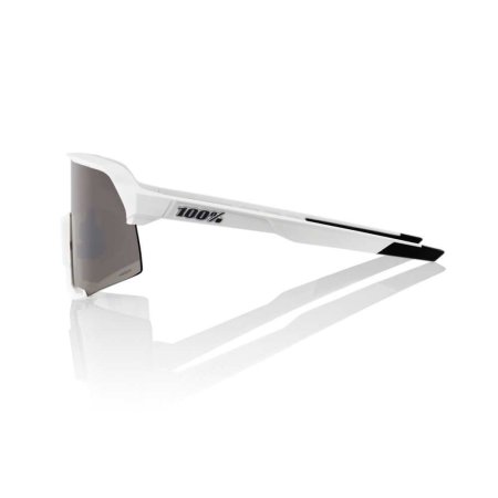 Okuliare 100% S3 - Matte White - HiPER Silver Mirror Lens