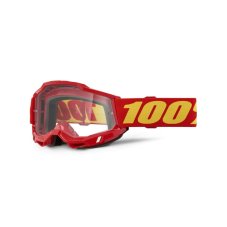 Sjezdové brýle 100% ACCURI 2 OTG Clear Lens - červené