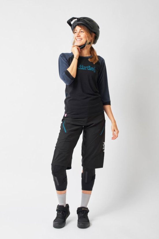 Dirtlej Trailscout Summer Ladies -  black / turq - Rozmiar: XS