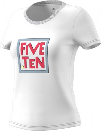Tričko Five Ten GFX Tee White Dámske - Velikost: XL