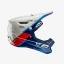 100% helma AIRCRAFT COMPOSITE - modrobílá - Velikost: XL