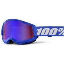 Sjezdové brýle 100% STRATA 2 JUNIOR Mirror red/blue Lens - modré