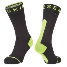 Voděodolné ponožky Sealskinz Briston Black Neon Yellow