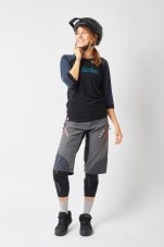 Cyklistické nohavice Dirtlej Trailscout Half Half Ladies Grey/Peach