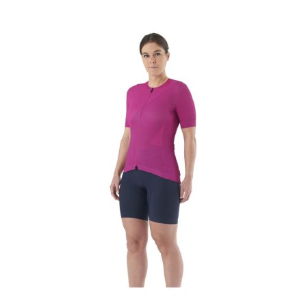 MAVIC DÁMSKÝ DRES S KRÁTKÝM RUKÁVEM AKSIUM GRAPHIC BIG M/FUCHSIA (T000592) - Velikost: XS