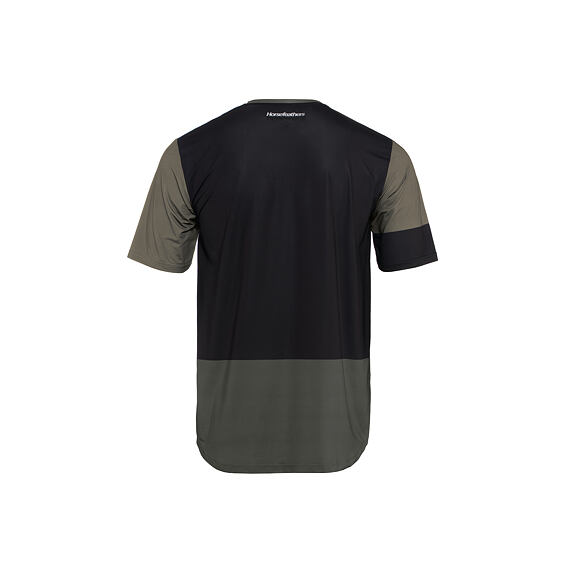 Pánský cyklistický dres Horsefeathers Quantum - krátký rukáv, chimera/walnut