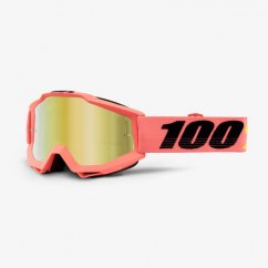 Zjazdové okuliare 100% ACCURI Mirror Lens - svetlo oranžové