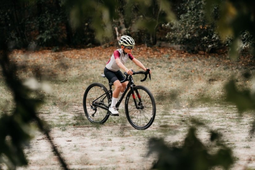 Dětské gravel kolo Ridley Yungstr GRX400, XXXS, černo-stříbrné - Velikost: XXXS