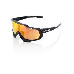 Okuliare 100% SPEEDTRAP - Soft Tact Black - HiPER Red Multilayer Mirror Lens