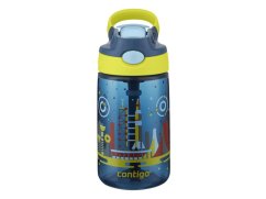 Contigo Dětská láhev Gizmo Flip 420 ml, Blue Nautical Space