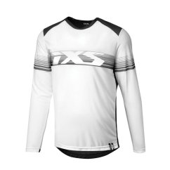 IXS Trigger Lite 1.1 jersey, white-black, M