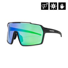 Cyklistické okuliare Horsefeathers Neutron - matt black/mirror green