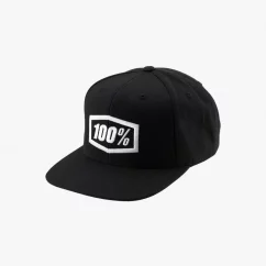 100% Icon Youth Snapback Dětská kšiltovka černá