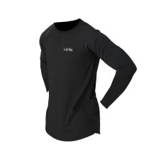 Cyklistický Dres Dirtlej Mountee dlhý rukáv - čierny