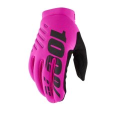 Cyklistické rukavice 100% BRISKER W Neon Pink/Black