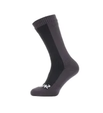 Ponožky SealSkinz Cold Weather MID Black Grey