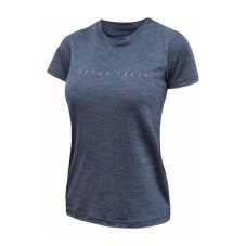 FT WOMEN'S MERINO TENCEL LOGO TEE BLUE S
