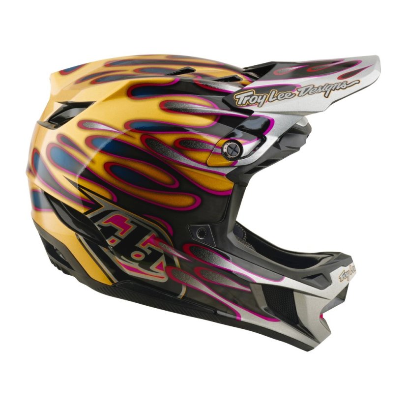 TLD HELMA D4 CARBON MIPS OVERSPRAY GOLD / BLACK (13903000) - Velikost: XS