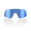 10O% S3 - Matte White - HiPER Blue Multilayer Mirror Lens