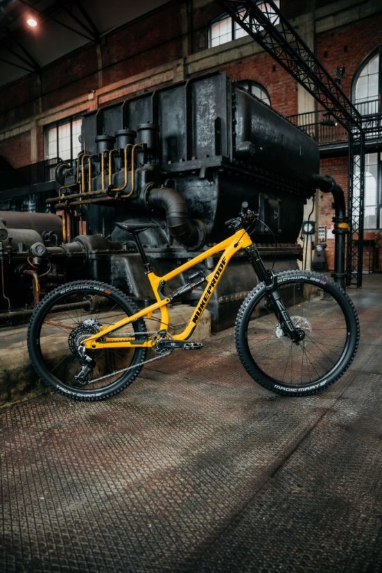 Celoodpružené enduro kolo NUKEPROOF MEGA 290/297 Pro Alloy Eagle 90 Yellow - Velikost: XL