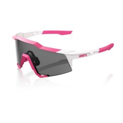 Brýle 100% SPEEDCRAFT - Puddy Pink White / Smoke Mirror Lens