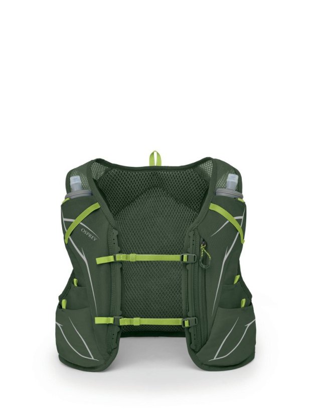 OSPREY BĚŽECKÁ VESTA DURO 6 W/FLASKS SEAWEED GREEN/LIMON (1000545) - Velikost: S