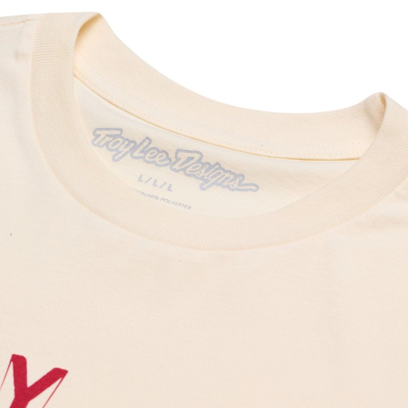 TLD TRIKO S KRÁTKÝM RUKÁVEM ROTATION VINTAGE WHITE (70173000) - Veľkosť: S