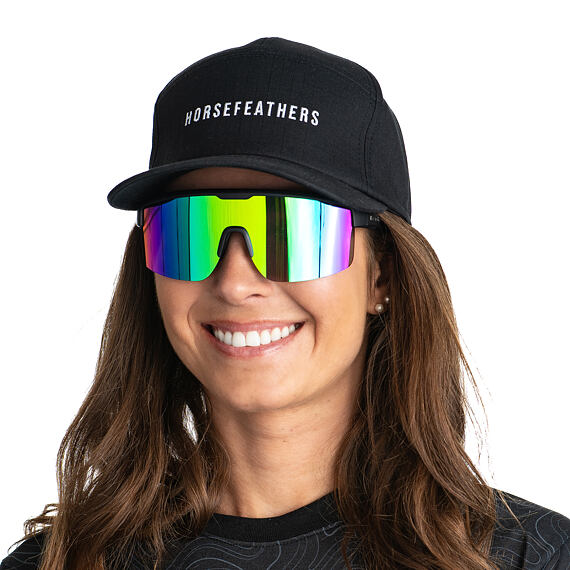 Okuliare Horsefeathers Scorpio - matt black/mirror green