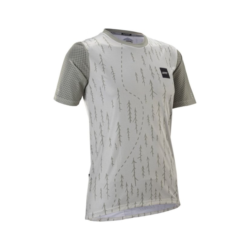 LEATT dres krátky rukáv MTB Trail 3.0 Women , Trails White - Varianta: XS / EU34 / UK6 / US2
