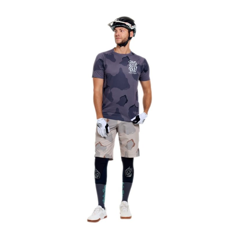 TLD PÁNSKÝ DRES S KRÁTKÝM RUKÁVEM SKYLINE PRO FLOW CAMO CARBON (30302300) - Velikost: S