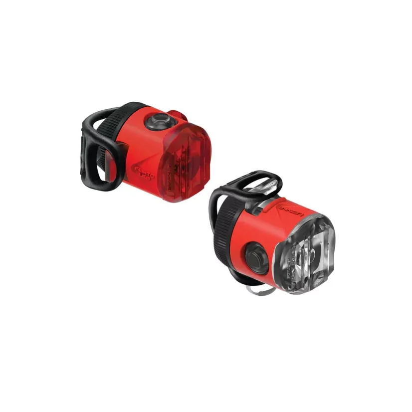 Lezyne set svetiel USB C Drive / Led Bike Light - Varianta: červený