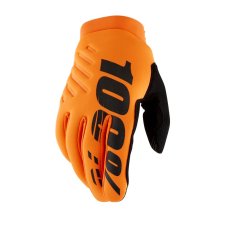 Cyklistické rukavice 100% BRISKER Fluo Orange/Black