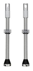 PEATY'S X CHRIS KING (MK2) SILVER BEZDUŠOVÉ VENTILKY - 80MM (PTV2-80-SIL-12)