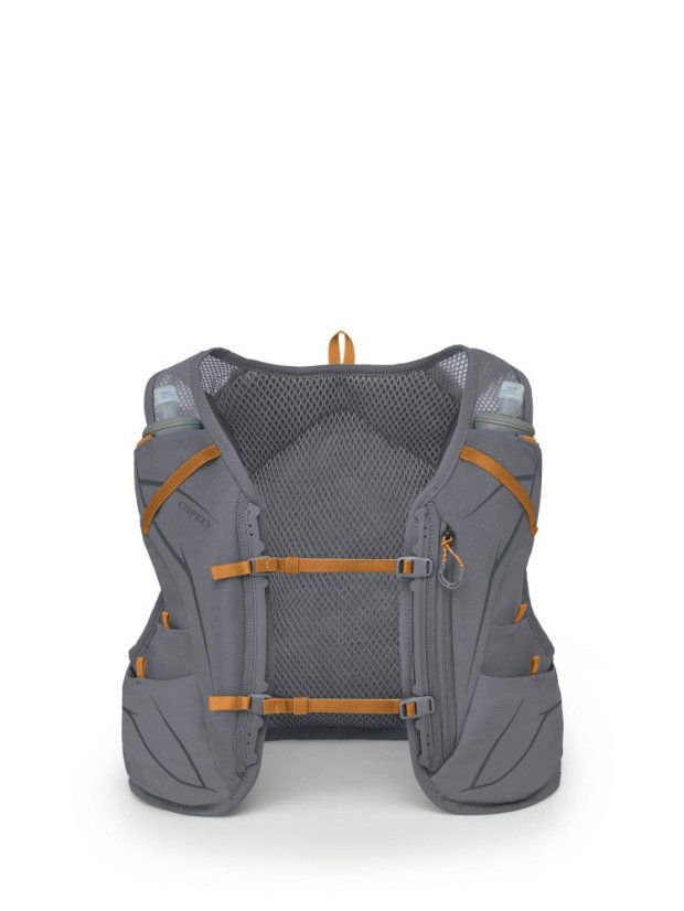 OSPREY BĚŽECKÁ VESTA DURO 6 W/FLASKS PHANTOM GREY/TOFFEE ORANGE (1000545) - Velikost: S