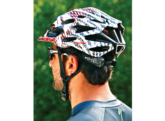 Cyklistická XC přilba Kali Protectives Maraka, černá, červená, bílá - Velikost: S/M