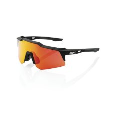 Brýle 100% SPEEDCRAFT XS - Soft Tact Black - HiPER Red Multilayer Mirror Lens